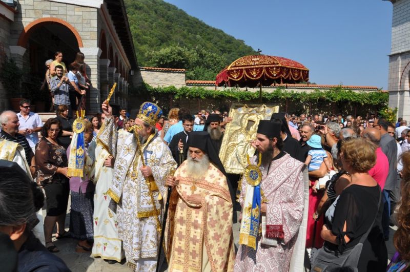 Ἑορτή τῆς Κοιμήσεως τῆς Θεοτόκου στήν Εἰκοσιφοίνισσα