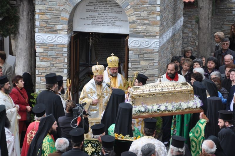 Ἑορτή Ἁγίου Γεωργίου τοῦ Νέου τοῦ Ὁμολογητοῦ στήν Ἱερά Μονή Ἀναλήψεως Σίψας Δράμας.