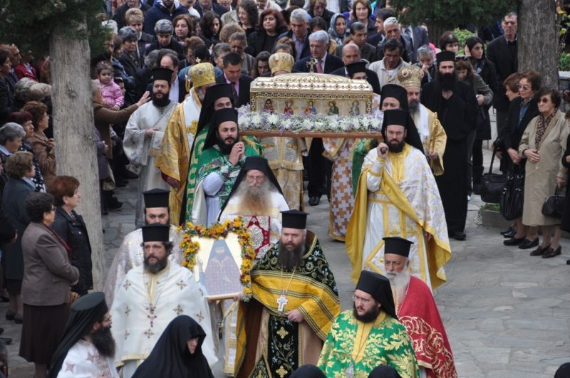 Ἑορτή Ἁγίου Γεωργίου τοῦ Νέου τοῦ Ὁμολογητοῦ στήν Ἱερά Μονή Ἀναλήψεως Σίψας Δράμας.